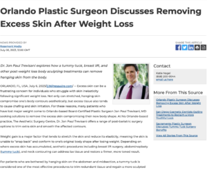 Dr Jon Paul Trevisani Discusses Post-Weight Loss Body Contouring Options