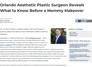 Orlando Plastic Surgeon Gives Advice Before Mommy Makeover Surgery